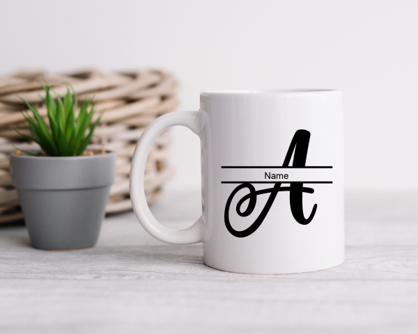 Letter A Monogram Mug